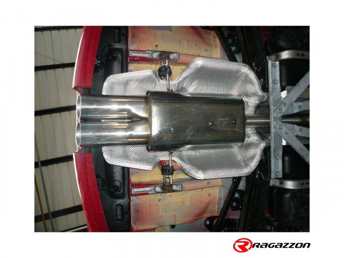 Ragazzon rear silencer 2x 90mm round central Sport Line