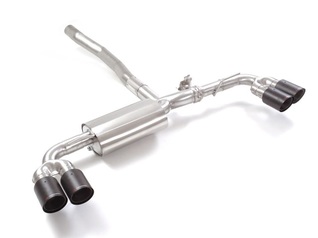 Ragazzon Duplex-rear silencer 1x 2x90mm round Sport Line staggered