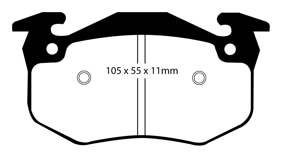 A0983 EBC Redstuff Bremsbeläge hinten