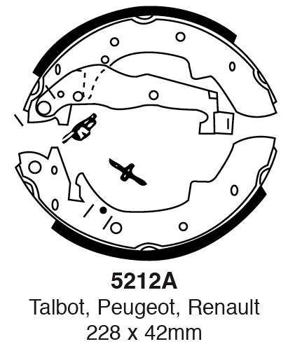 A5212A EBC Premium Bremsbacken