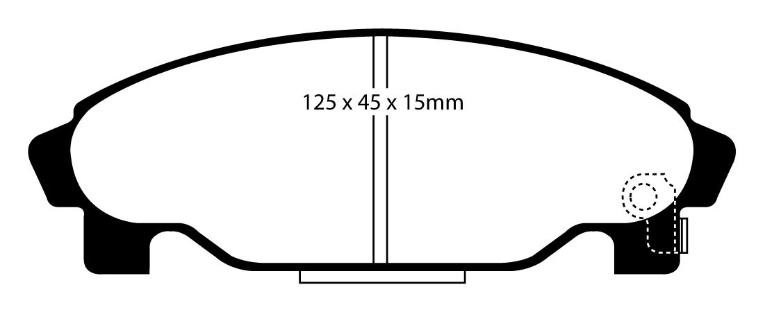 A1015 EBC Blackstuff Bremsbeläge vorne
