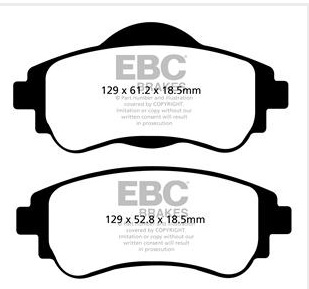 A2109 EBC Blackstuff Bremsbeläge vorne