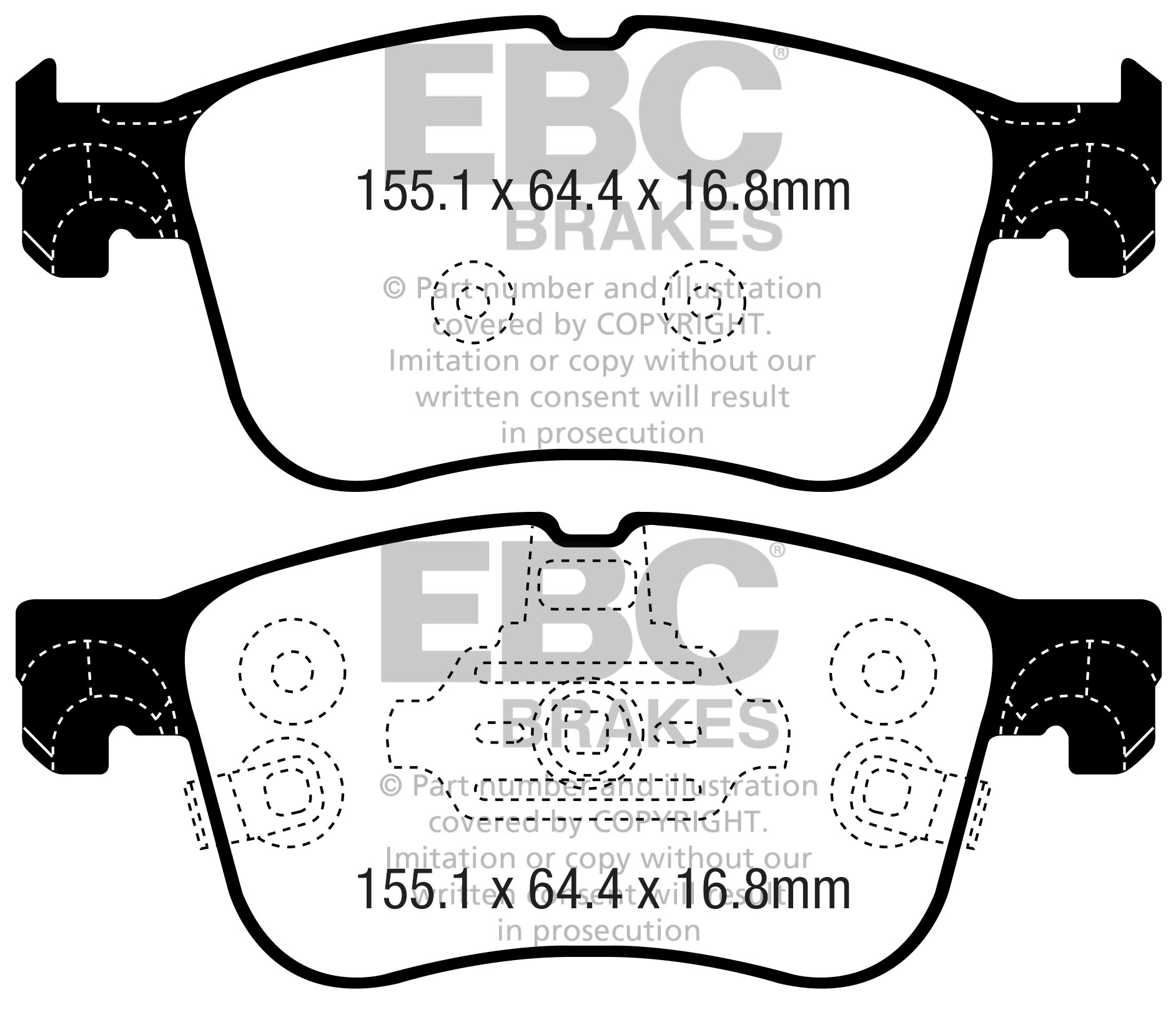 EBC Blackstuff Brake pads front