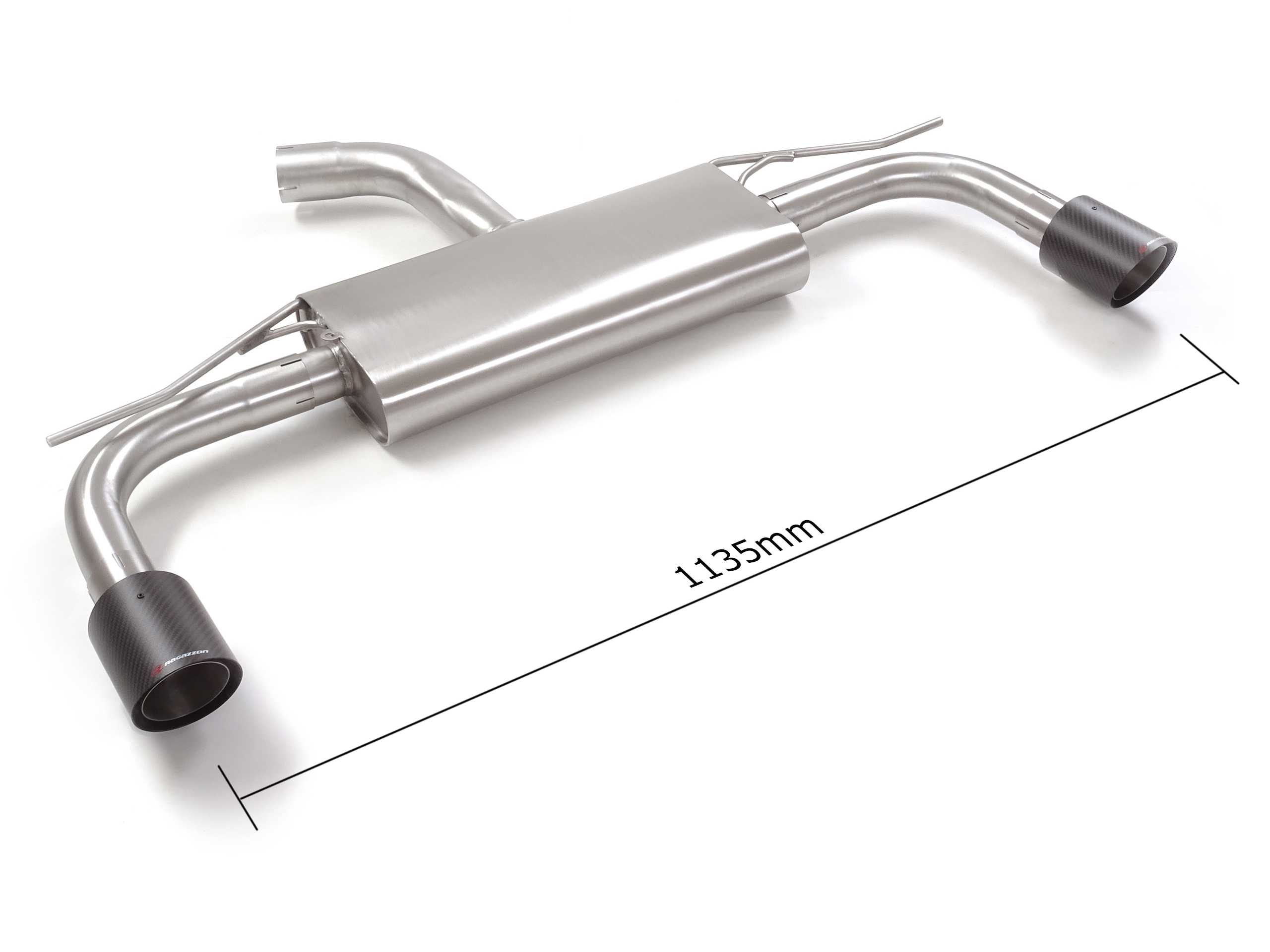 50-1020-74 Ragazzon Duplex-Endschalldämpfer 1x 102mm rund Sport Line