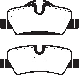 A2228 EBC Blackstuff Brake pads rear