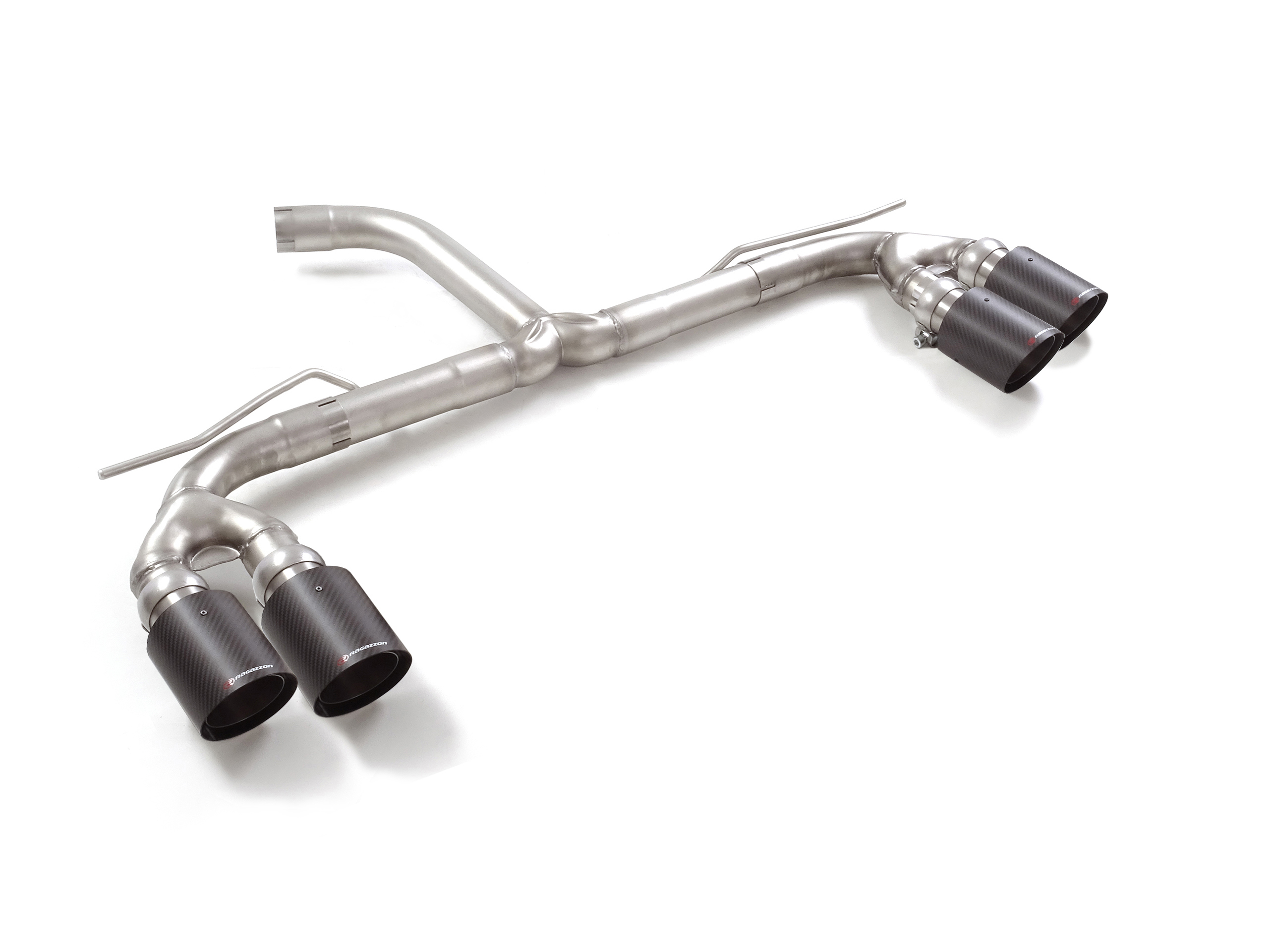 Ragazzon Duplex-Endschalldämpfer Gruppe N 2x 102mm rund Sport Line