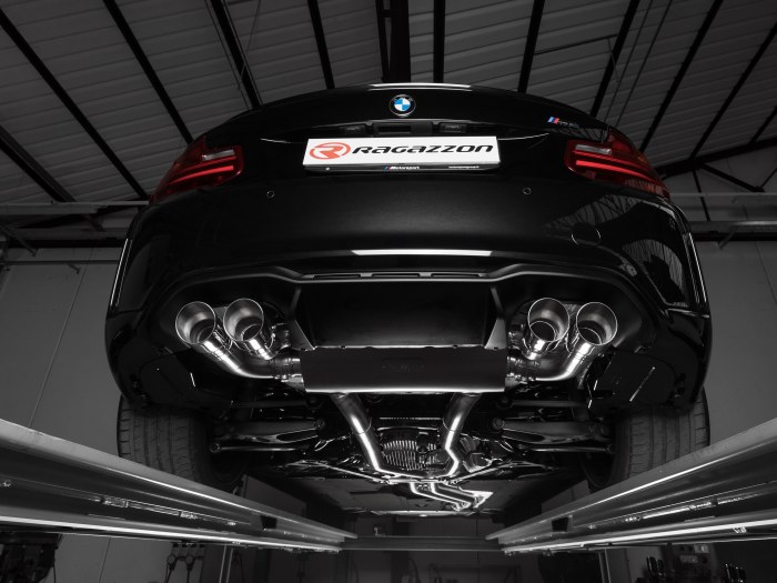 BMW_M2_3-0_50-0760-58_spoiler3 Ragazzon center pipe + Duplex rear silencer 2x 90mm round Sport Line offset