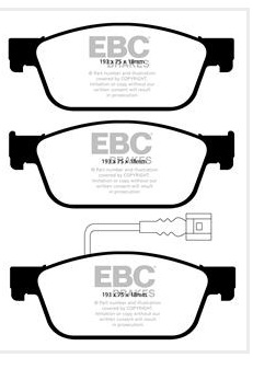 A2096 EBC Yellowstuff Brake pads front