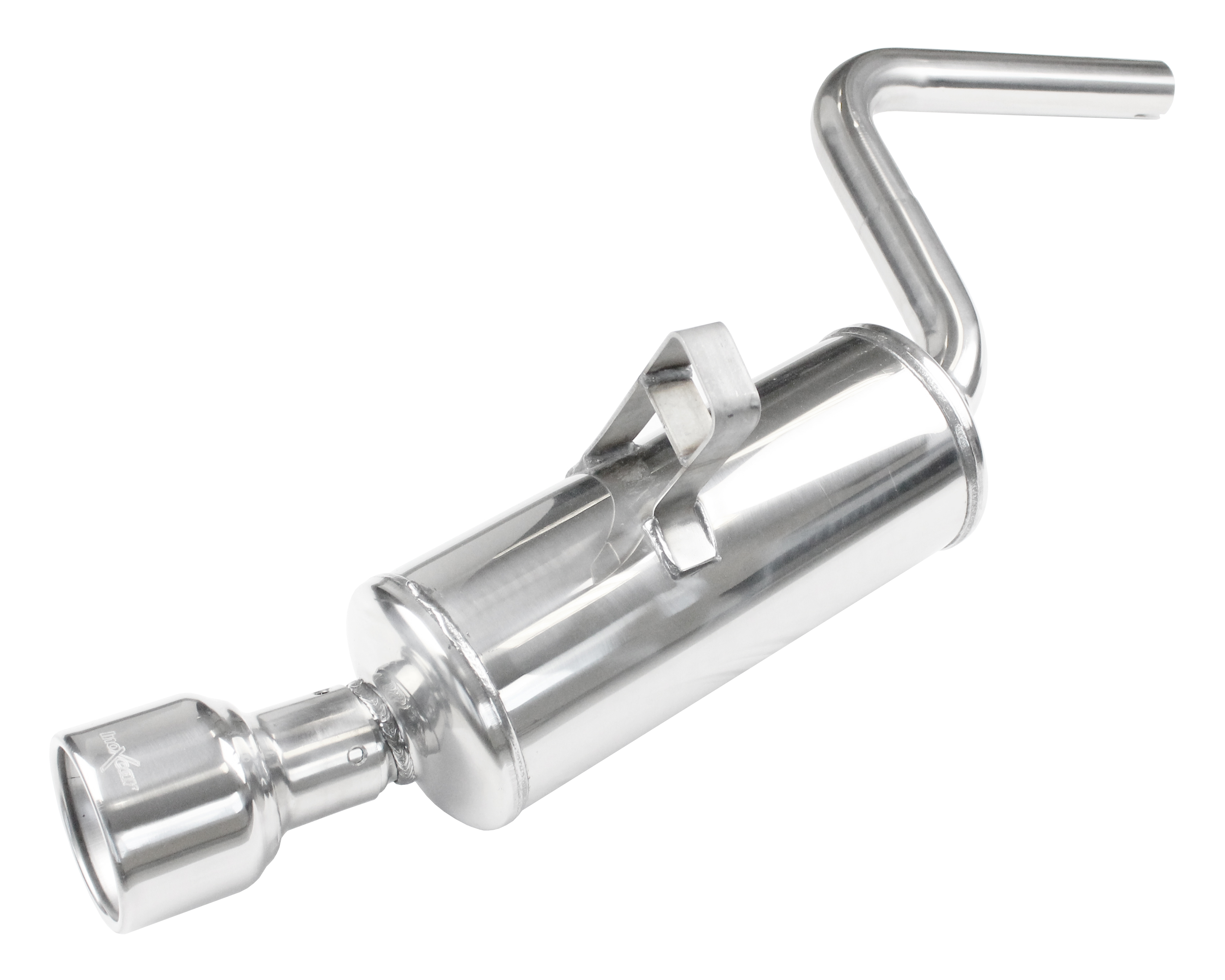 TOCO-01-102 Inoxcar Endschalldämpfer 1x 102mm rund