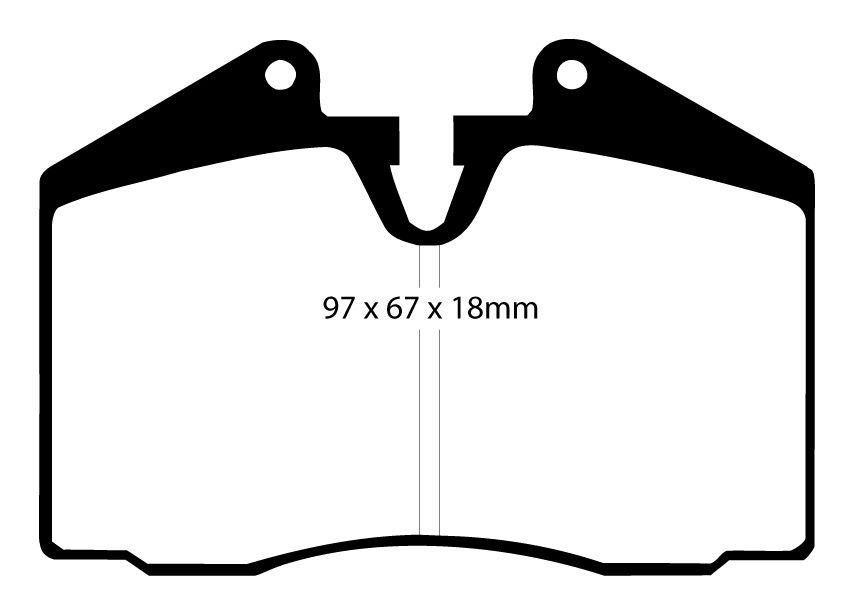 A0612 EBC Rennbremsbeläge RP1 vorne