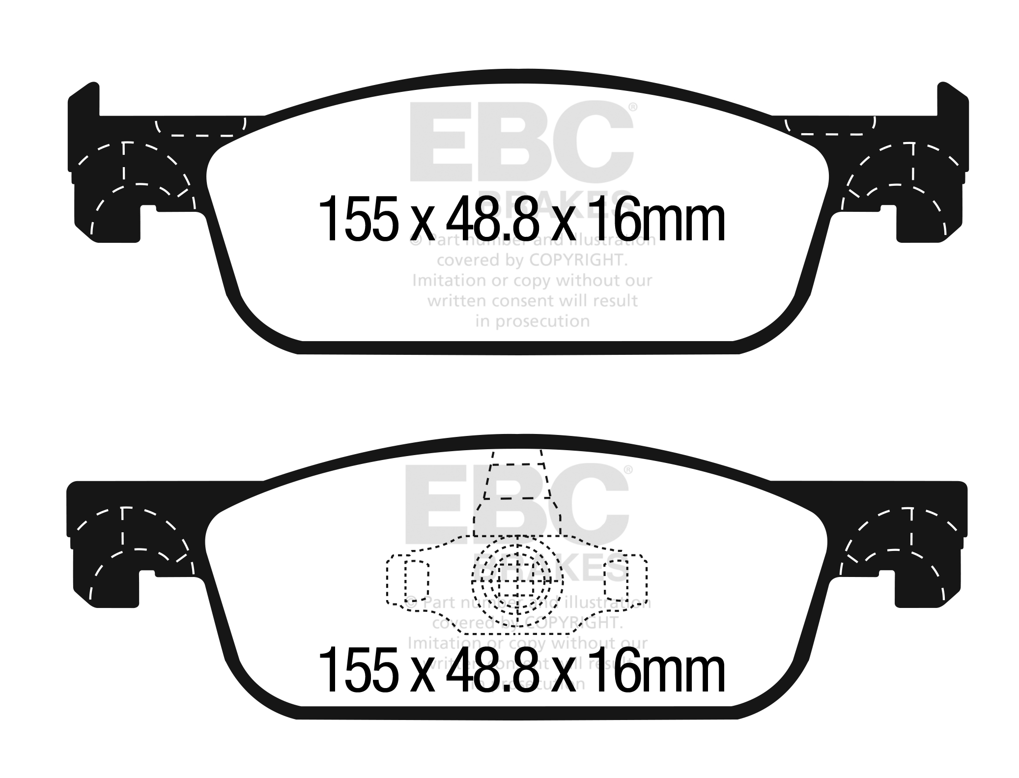 A2312 EBC Greenstuff Brake pads front