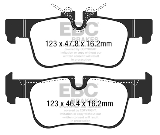 EBC Blackstuff Bremsbeläge hinten