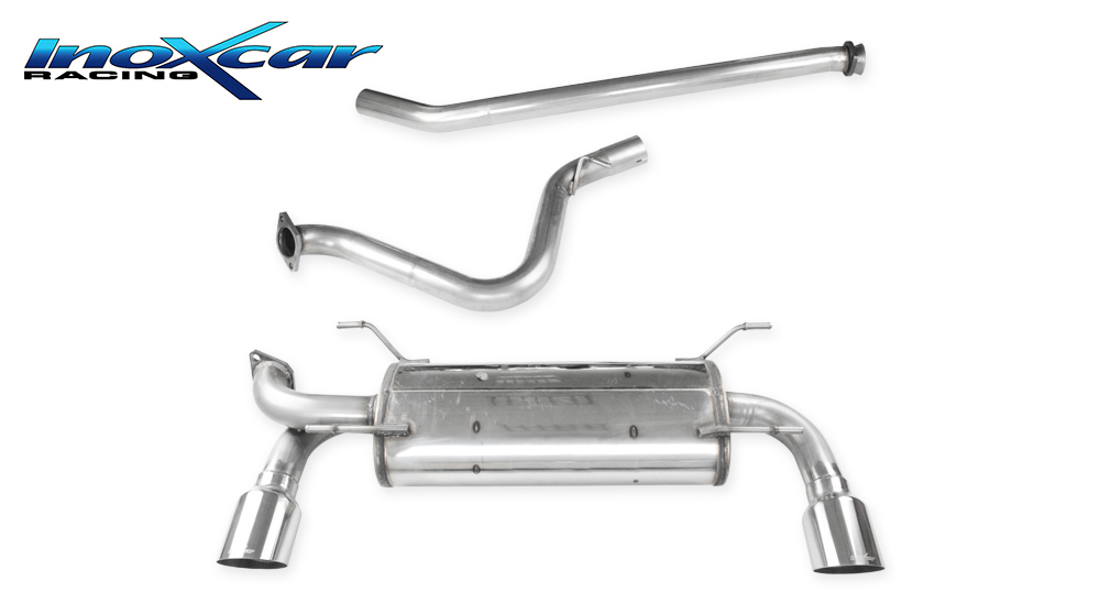 Inoxcar Mittelrohr + Duplex Endschalldämpfer 1x 100mm rund Racing Inoxcar Mittelrohr + Duplex Endschalldämpfer 1x 100mm rund Racing