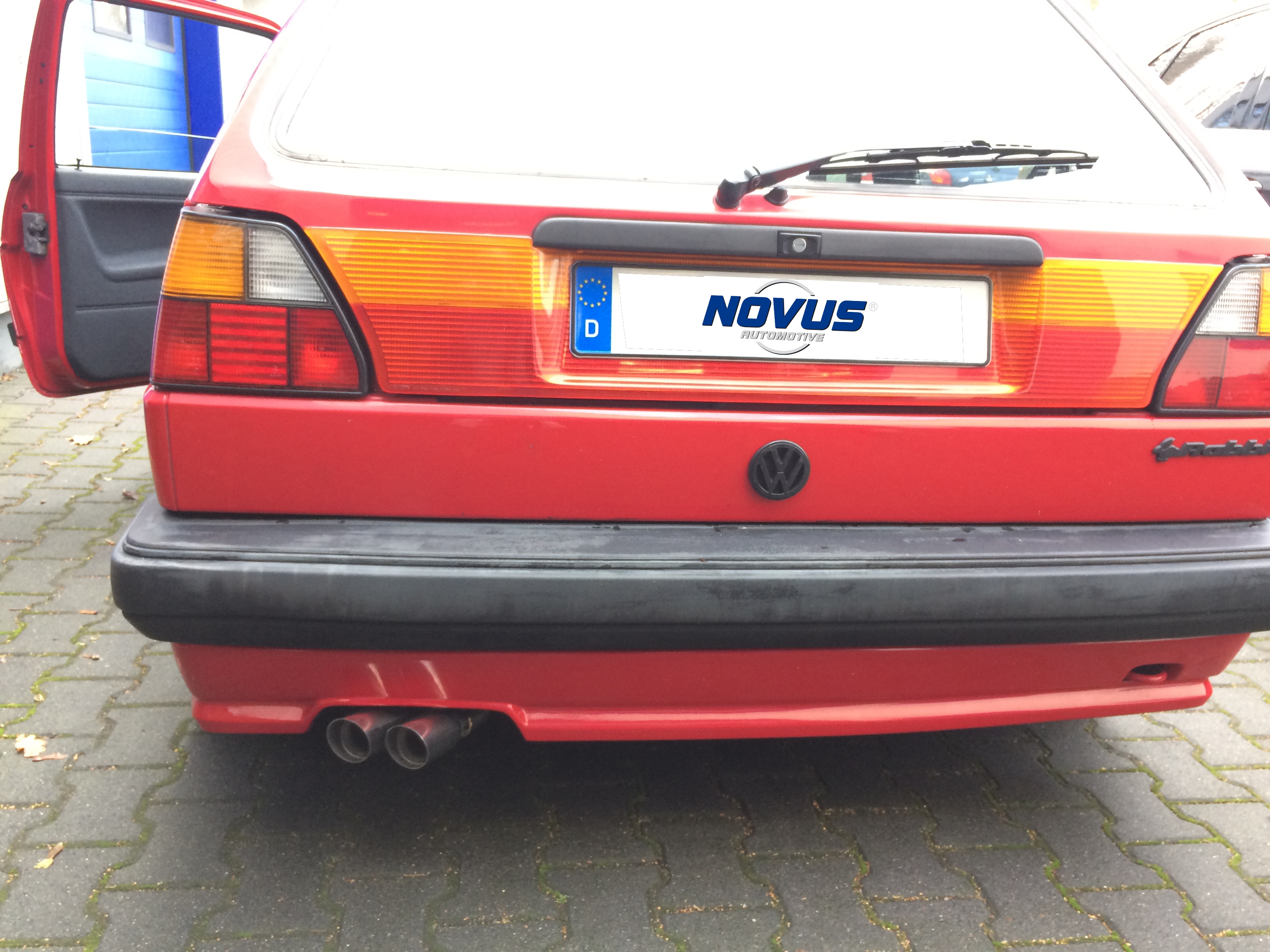 Novus Gruppe A Auspuffanlage 2x 60mm 16V-Look Novus Gruppe A Auspuffanlage 2x 60mm 16V-Look