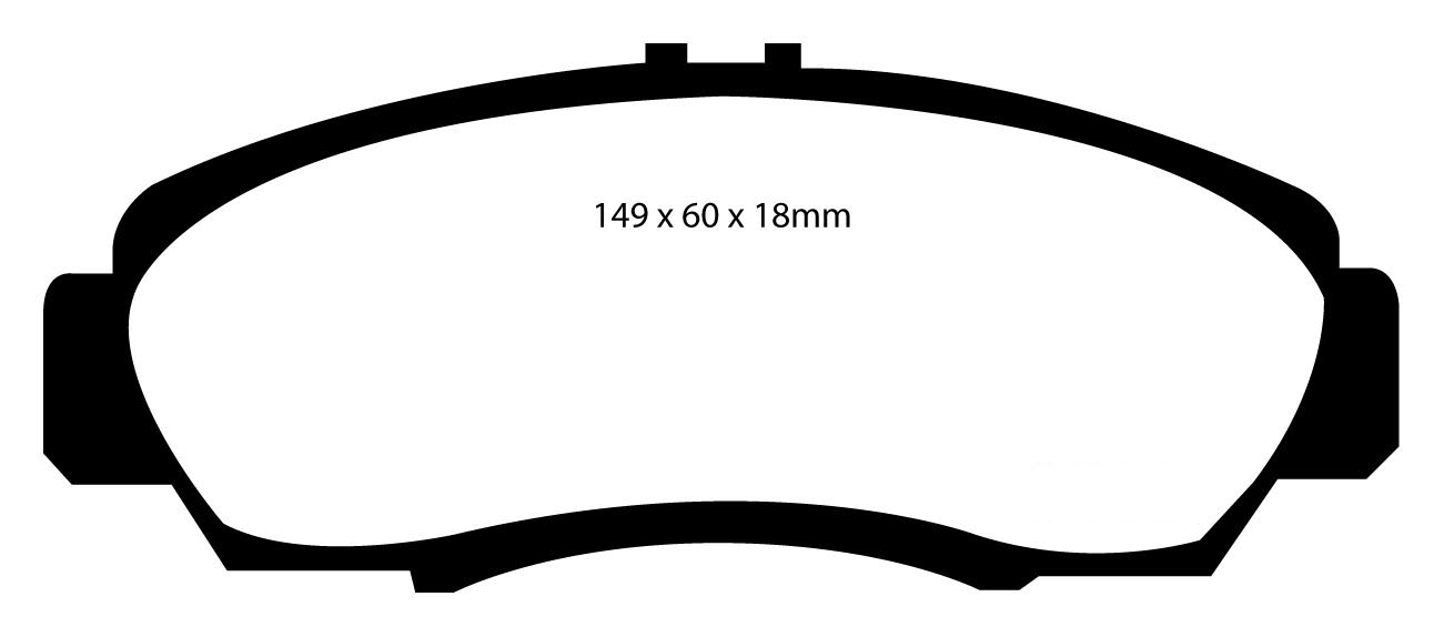 A1610 EBC Yellowstuff Bremsbeläge vorne