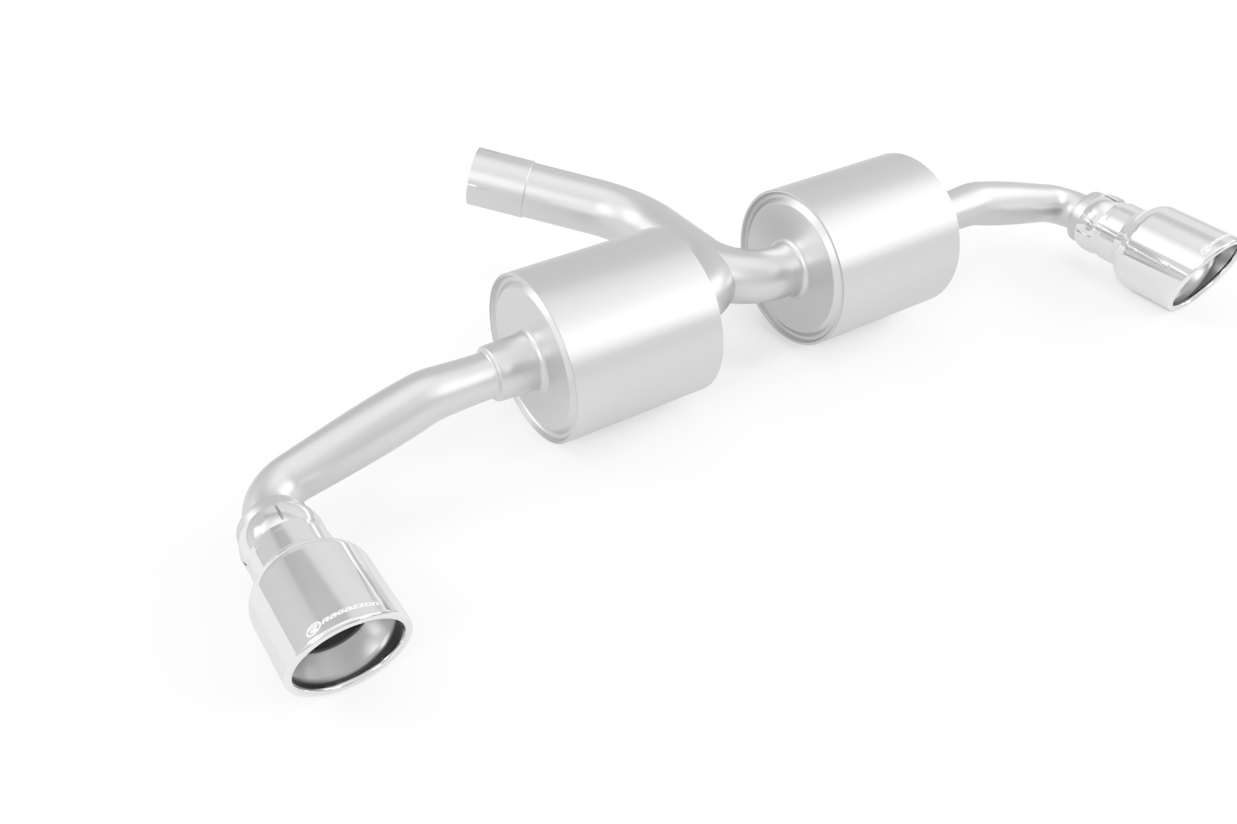 Ragazzon Duplex rear silencer 1x 90mm round Ragazzon Duplex rear silencer 1x 90mm round