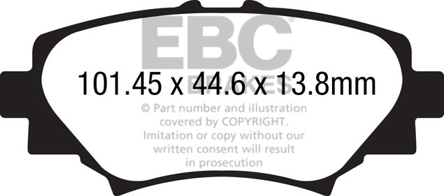A2186 EBC Greenstuff Brake pads rear