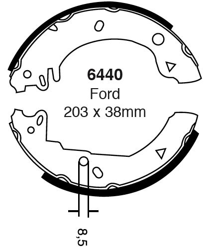 A6440 EBC Premium Brake shoes