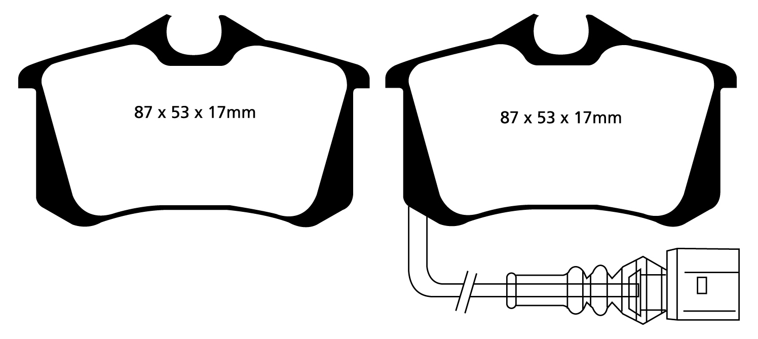 A1497 EBC Greenstuff Brake pads rear