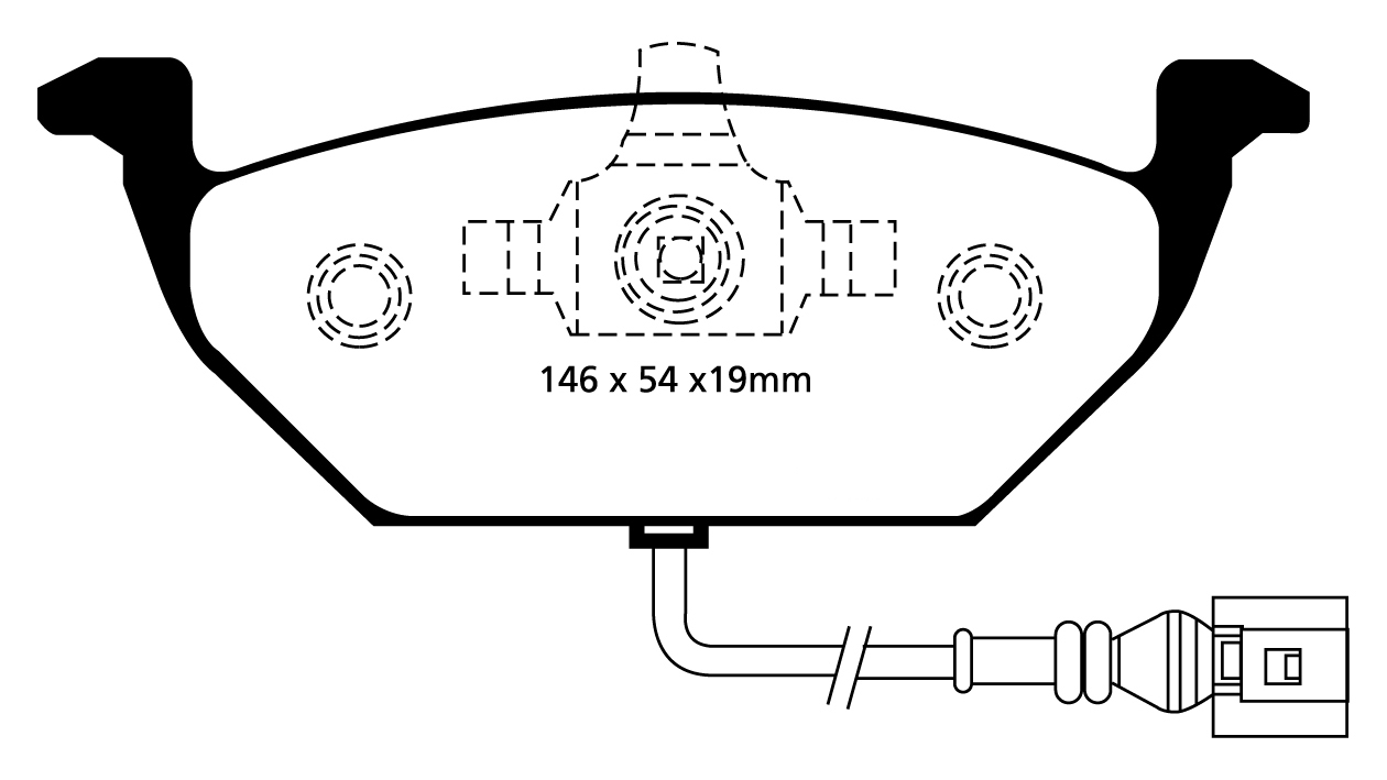A1329 EBC Yellowstuff Bremsbeläge vorne