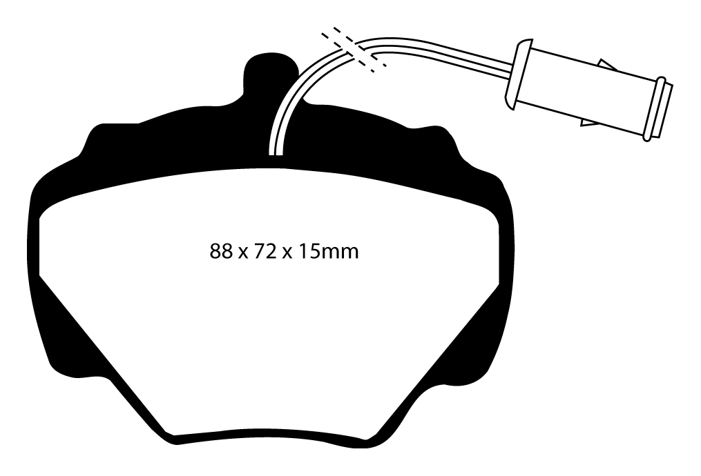 A0663 EBC Blackstuff Bremsbeläge hinten