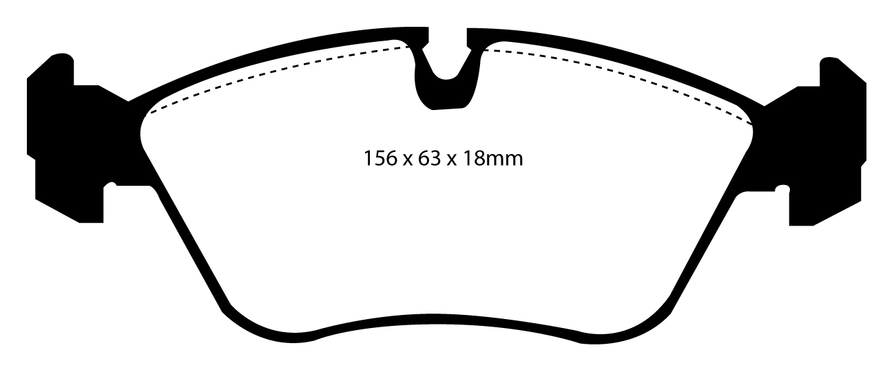 A0880 EBC Blackstuff Brake pads front