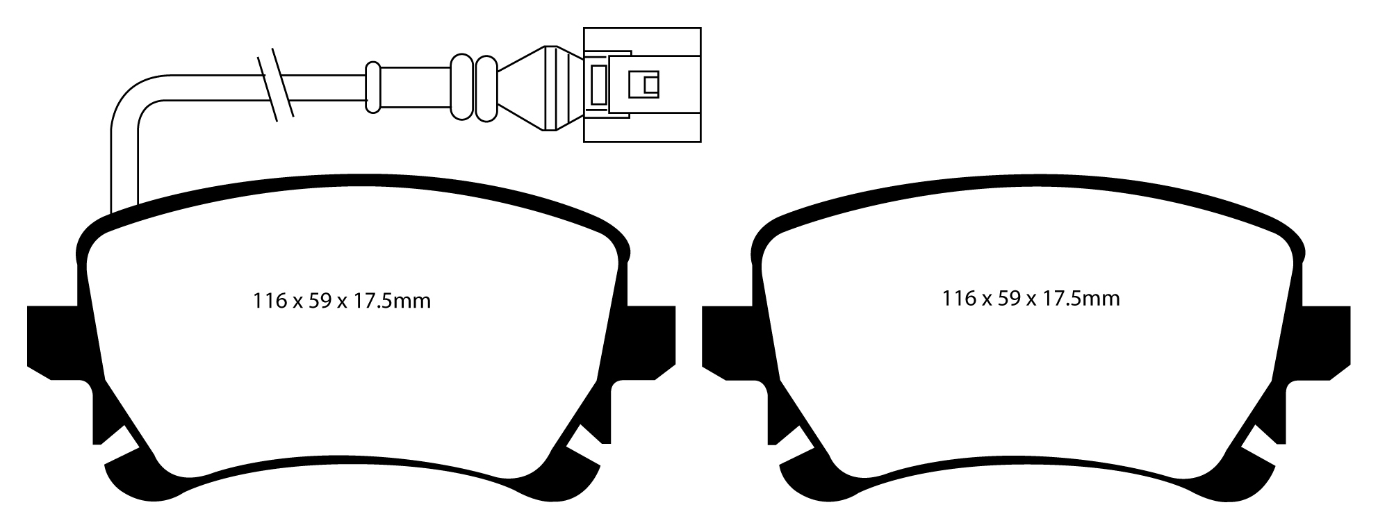A1534 EBC Yellowstuff Brake pads rear
