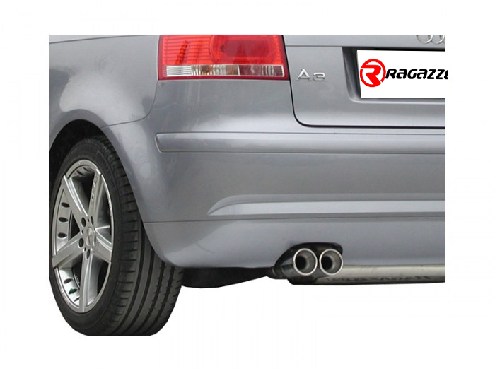 Ragazzon rear pipe group N 2x 80mm round staggered Ragazzon rear pipe group N 2x 80mm round staggered