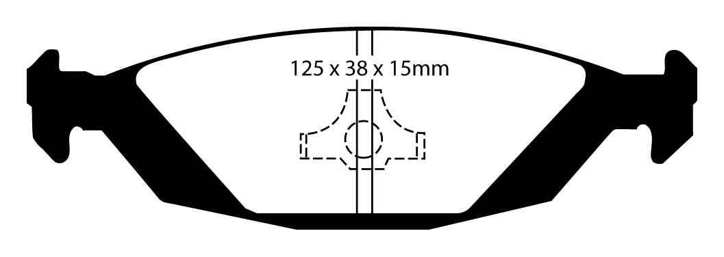 EBC Blackstuff Bremsbeläge hinten