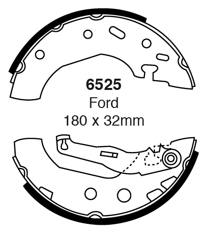 A6525 EBC Premium Bremsbacken