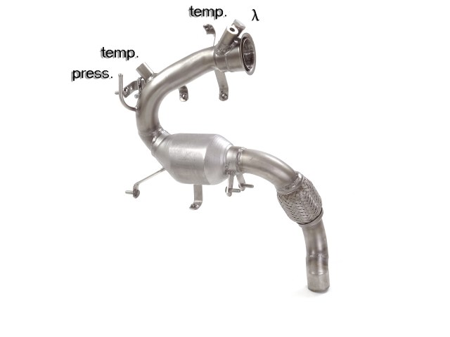 54-0276-01 Ragazzon Katalysator Gruppe N + Partikelfilter-Ersatzrohr Gruppe N