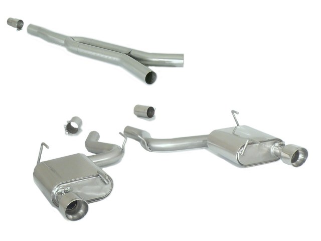 50-0573-61VtN5PjtOrceRw Ragazzon center pipe group N + Duplex rear silencer 1x 102mm round Sport Line