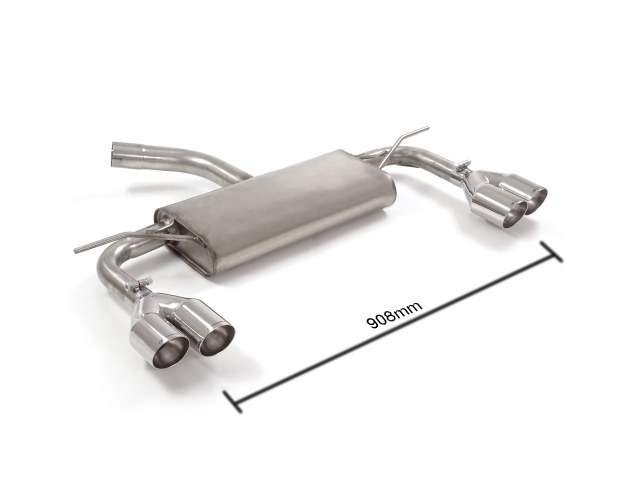 Ragazzon Duplex Endschalldämpfer 2x80mm rund Sport Line versetzt
