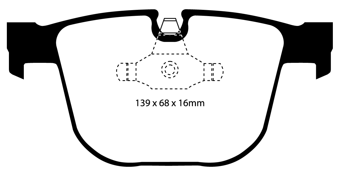 EBC Rennbremsbeläge RP1 hinten
