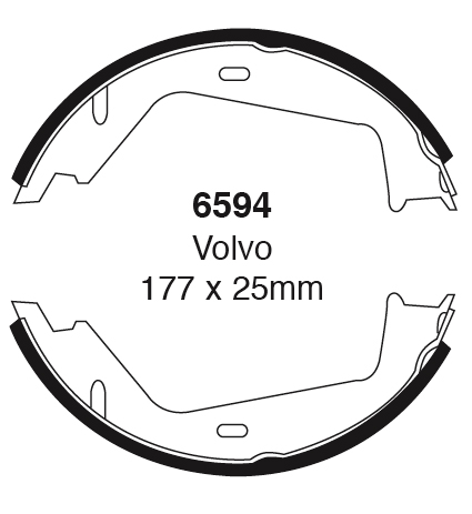 EBC Premium Hand brake shoes