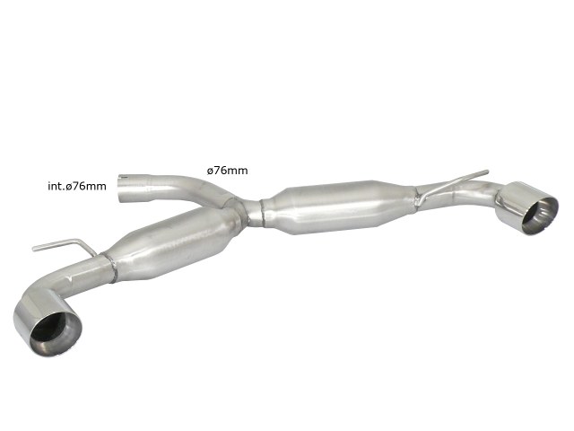 Ragazzon Duplex rear silencer 1x 102mm round Sport Line
