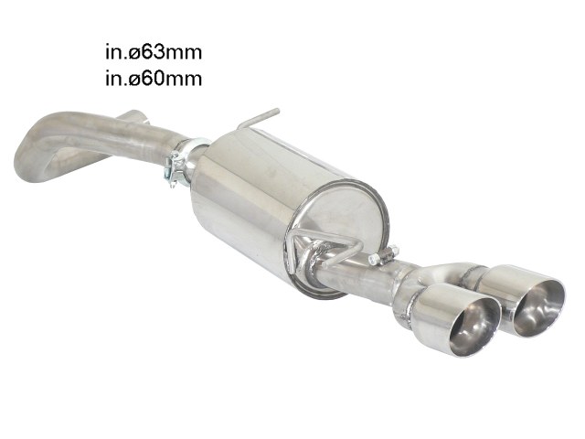 Ragazzon Endschalldämpfer 2x 90mm rund Sport Line versetzt