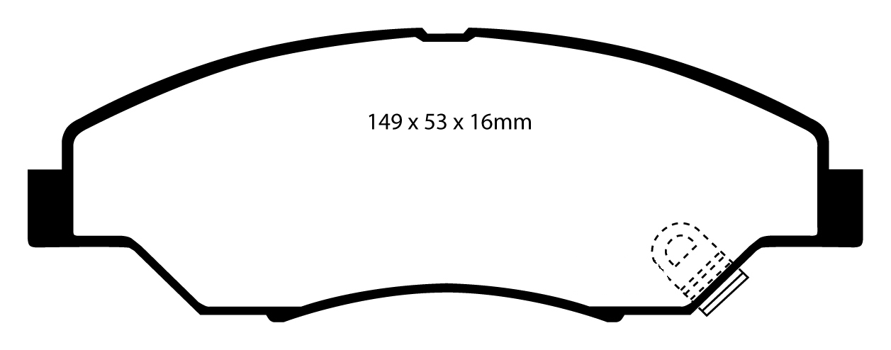 A1404 EBC Blackstuff Bremsbeläge vorne