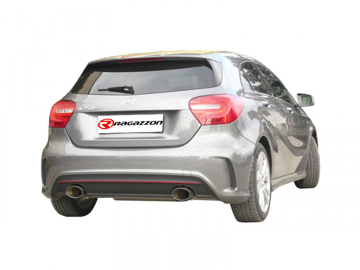 Ragazzon Duplex-Endschalldämpfer 1x 135x90mm oval Sport Line