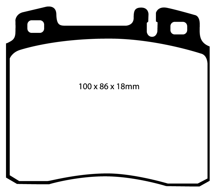 A0963 EBC Blackstuff Brake pads front