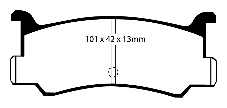 A0673 EBC Blackstuff Bremsbeläge hinten