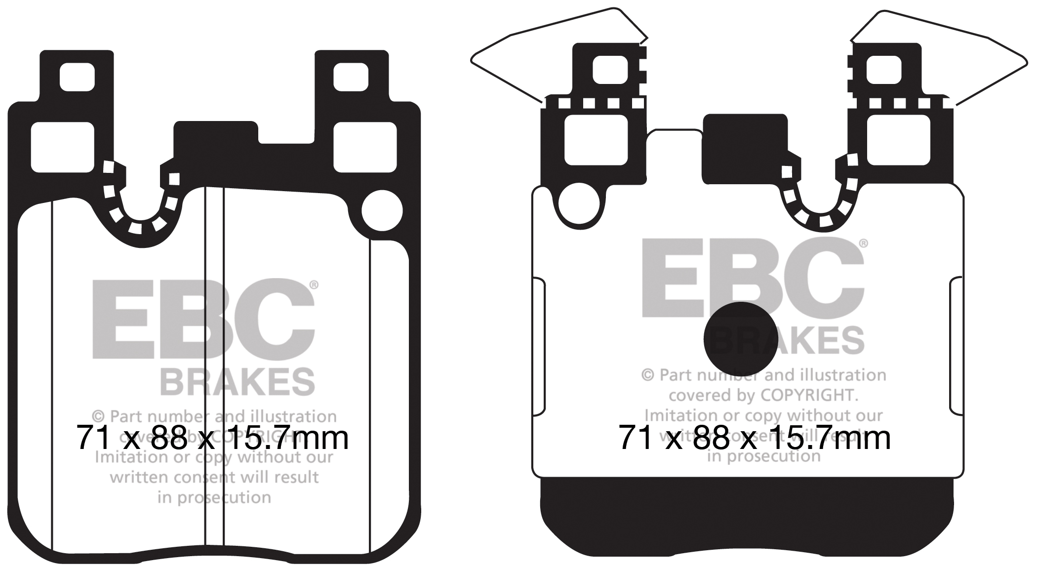 EBC Redstuff Brake pads rear