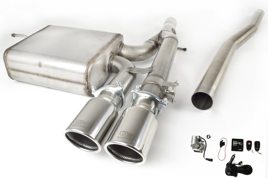 Ulter Sport rear silencer 2x 90mm round Ulter Sport rear silencer 2x 90mm round