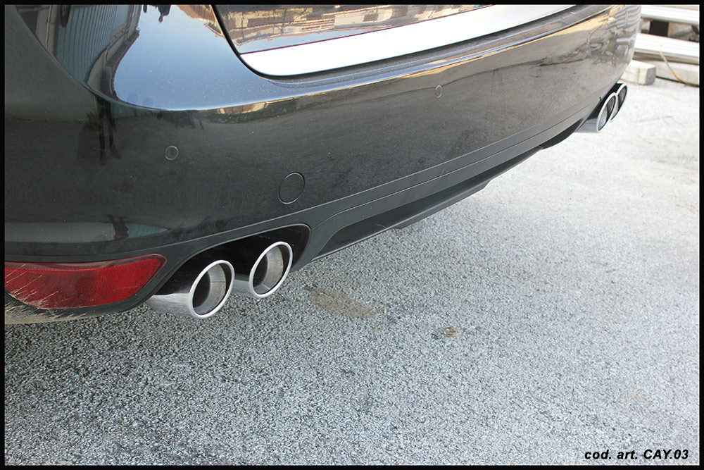 Inoxcar Duplex Endschalldämpfer 2x 90mm rund X-Race