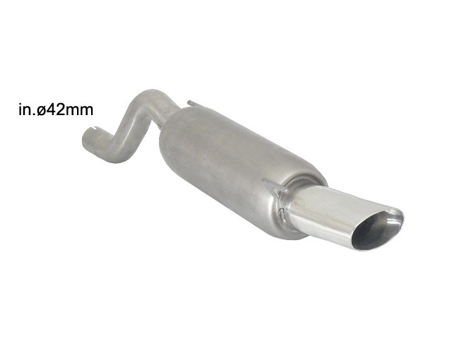 10-0519-1382Bv7dC2tAAoP Ragazzon rear silencer 1x 110x65mm oval Sport Line