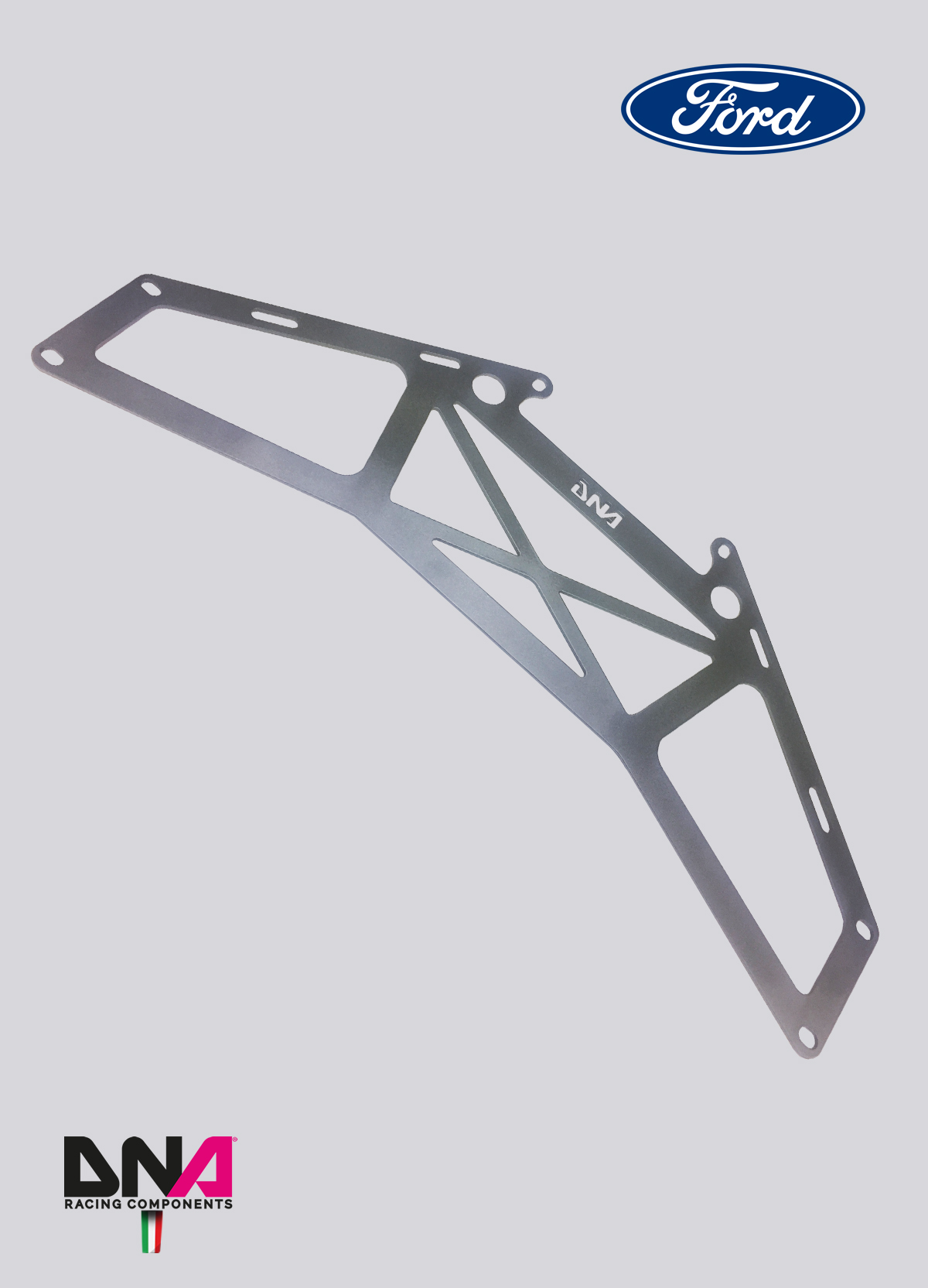 PC1087 DNA Racing Versteifungsstreben für vorderen Hilfsrahmen unten