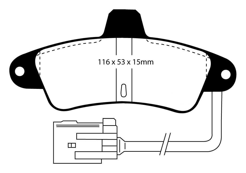 A0965 EBC Blackstuff Bremsbeläge hinten