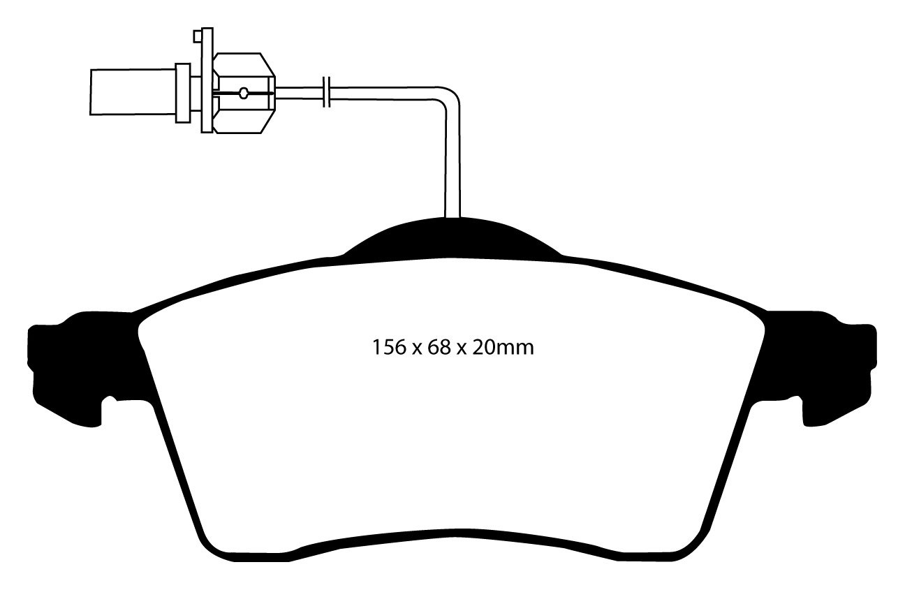 A1398 EBC Blackstuff Brake pads front