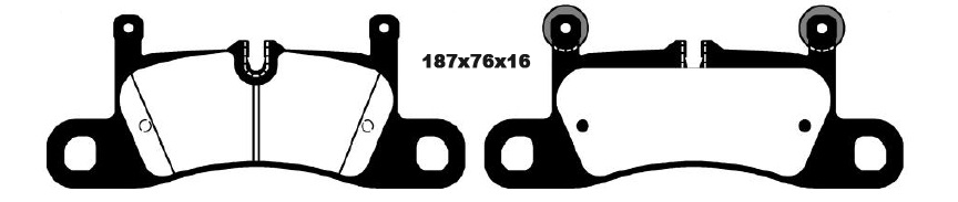 EBC Rennbremsbeläge RP-X hinten