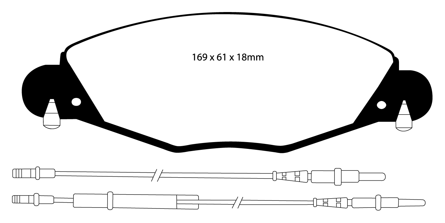 A1372 EBC Blackstuff Brake pads front